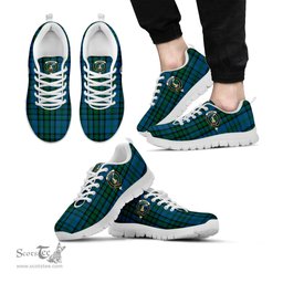 ScotsTee Shop Scottish Matheson Hunting Clan Crest Tartan Sneakers Tartan Casual Shoes