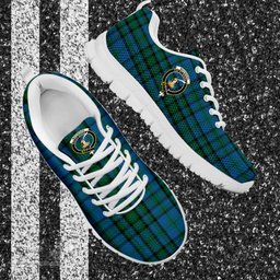 ScotsTee Shop Scottish Matheson Hunting Clan Crest Tartan Sneakers Tartan Casual Shoes