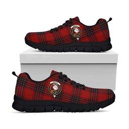ScotsTee Shop Scottish Wemyss Clan Crest Tartan Sneakers Tartan Casual Shoes
