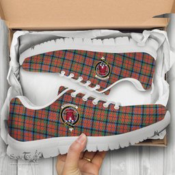 ScotsTee Shop Scottish MacNaughton Ancient Clan Crest Tartan Sneakers Tartan Casual Shoes