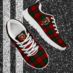 ScotsTee Shop Scottish Stewart of Atholl Clan Crest Tartan Sneakers Tartan Casual Shoes