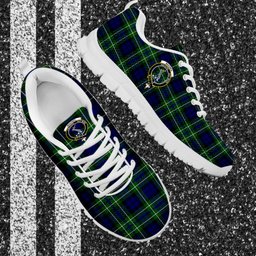 ScotsTee Shop Scottish MacNeil of Colonsay Modern Clan Crest Tartan Sneakers Tartan Casual Shoes