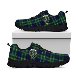 ScotsTee Shop Scottish MacNeil of Colonsay Modern Clan Crest Tartan Sneakers Tartan Casual Shoes