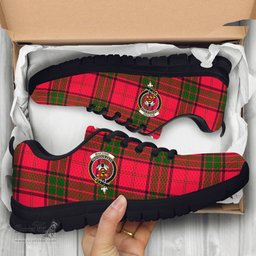 ScotsTee Shop Scottish Maxtone Clan Crest Tartan Sneakers Tartan Casual Shoes