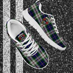 ScotsTee Shop Scottish MacLeod Of Californian Clan Crest Tartan Sneakers Tartan Casual Shoes