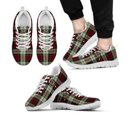 ScotsTee Shop Scottish Rose White Dress Clan Crest Tartan Sneakers Tartan Casual Shoes