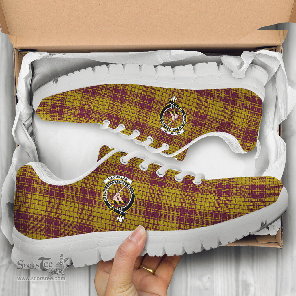 ScotsTee Shop Scottish MacMillan Dress Clan Crest Tartan Sneakers Tartan Casual Shoes