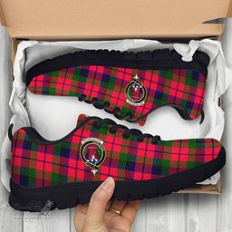 ScotsTee Shop Scottish MacNaughton Modern Clan Crest Tartan Sneakers Tartan Casual Shoes