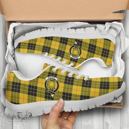ScotsTee Shop Scottish MacLeod of Lewis Ancient Clan Crest Tartan Sneakers Tartan Casual Shoes