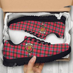 ScotsTee Shop Scottish Sinclair Modern Clan Crest Tartan Sneakers Tartan Casual Shoes