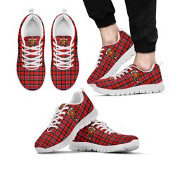 ScotsTee Shop Scottish Sinclair Modern Clan Crest Tartan Sneakers Tartan Casual Shoes