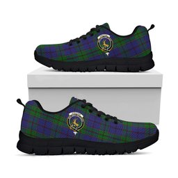 ScotsTee Shop Scottish Strachan Clan Crest Tartan Sneakers Tartan Casual Shoes