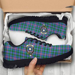 ScotsTee Shop Scottish Pitcairn Hunting Clan Crest Tartan Sneakers Tartan Casual Shoes