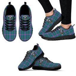 ScotsTee Shop Scottish Pitcairn Hunting Clan Crest Tartan Sneakers Tartan Casual Shoes