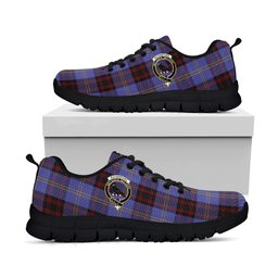 ScotsTee Shop Scottish Rutherford Clan Crest Tartan Sneakers Tartan Casual Shoes