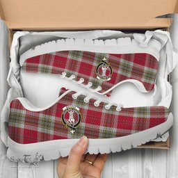 ScotsTee Shop Scottish MacLean of Duart Dress Red Clan Crest Tartan Sneakers Tartan Casual Shoes