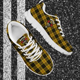 ScotsTee Shop Scottish MacLeod Clan Crest Tartan Sneakers Tartan Casual Shoes