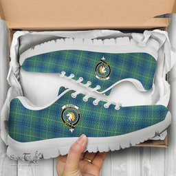 ScotsTee Shop Scottish Oliphant Ancient Clan Crest Tartan Sneakers Tartan Casual Shoes