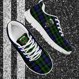 ScotsTee Shop Scottish Mowat Clan Crest Tartan Sneakers Tartan Casual Shoes