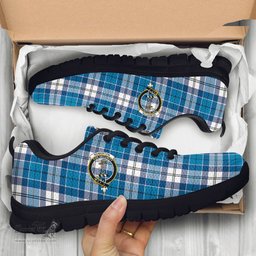 ScotsTee Shop Scottish Roberton Clan Crest Tartan Sneakers Tartan Casual Shoes