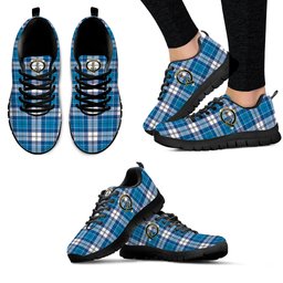 ScotsTee Shop Scottish Roberton Clan Crest Tartan Sneakers Tartan Casual Shoes