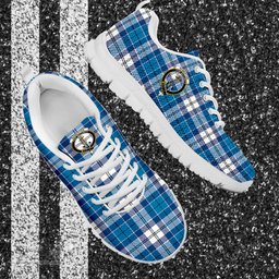 ScotsTee Shop Scottish Roberton Clan Crest Tartan Sneakers Tartan Casual Shoes