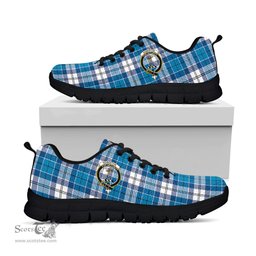 ScotsTee Shop Scottish Roberton Clan Crest Tartan Sneakers Tartan Casual Shoes