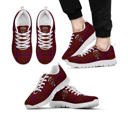 ScotsTee Shop Scottish MacLeod Red Clan Crest Tartan Sneakers Tartan Casual Shoes