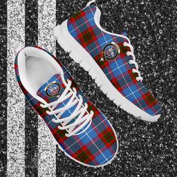 ScotsTee Shop Scottish Trotter Clan Crest Tartan Sneakers Tartan Casual Shoes