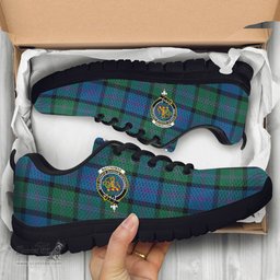 ScotsTee Shop Scottish MacThomas Clan Crest Tartan Sneakers Tartan Casual Shoes