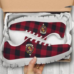 ScotsTee Shop Scottish Rob Roy Macgregor Clan Crest Tartan Sneakers Tartan Casual Shoes