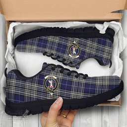 ScotsTee Shop Scottish Napier Clan Crest Tartan Sneakers Tartan Casual Shoes