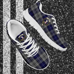 ScotsTee Shop Scottish Napier Clan Crest Tartan Sneakers Tartan Casual Shoes