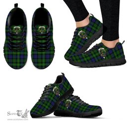 ScotsTee Shop Scottish Rollo Clan Crest Tartan Sneakers Tartan Casual Shoes