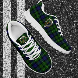 ScotsTee Shop Scottish Rollo Clan Crest Tartan Sneakers Tartan Casual Shoes