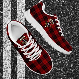 ScotsTee Shop Scottish MacLeod of Raasay Highland Clan Crest Tartan Sneakers Tartan Casual Shoes