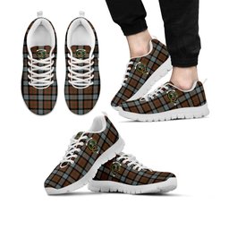 ScotsTee Shop Scottish MacLaren Weathered Clan Crest Tartan Sneakers Tartan Casual Shoes