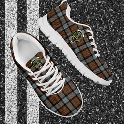 ScotsTee Shop Scottish MacLaren Weathered Clan Crest Tartan Sneakers Tartan Casual Shoes