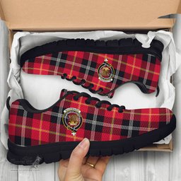 ScotsTee Shop Scottish Majoribanks Clan Crest Tartan Sneakers Tartan Casual Shoes