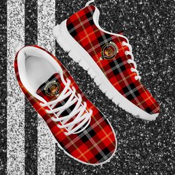 ScotsTee Shop Scottish Majoribanks Clan Crest Tartan Sneakers Tartan Casual Shoes