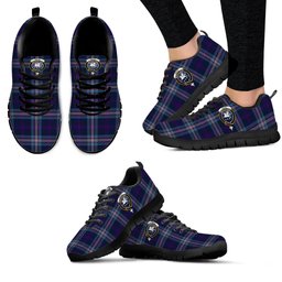 ScotsTee Shop Scottish Nevoy Clan Crest Tartan Sneakers Tartan Casual Shoes