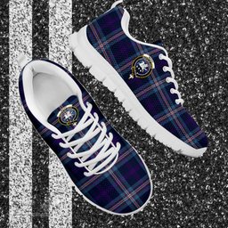 ScotsTee Shop Scottish Nevoy Clan Crest Tartan Sneakers Tartan Casual Shoes