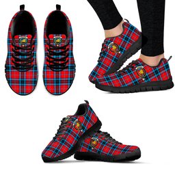 ScotsTee Shop Scottish MacTavish Modern Clan Crest Tartan Sneakers Tartan Casual Shoes