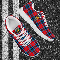 ScotsTee Shop Scottish MacTavish Modern Clan Crest Tartan Sneakers Tartan Casual Shoes
