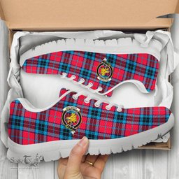 ScotsTee Shop Scottish MacTavish Modern Clan Crest Tartan Sneakers Tartan Casual Shoes