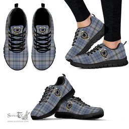 ScotsTee Shop Scottish Tweedie Clan Crest Tartan Sneakers Tartan Casual Shoes