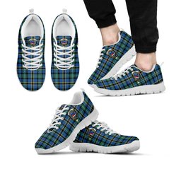 ScotsTee Shop Scottish Weir Ancient Clan Crest Tartan Sneakers Tartan Casual Shoes