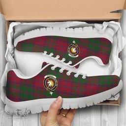 ScotsTee Shop Scottish Stewart of Appin Clan Crest Tartan Sneakers Tartan Casual Shoes