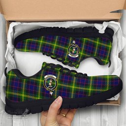 ScotsTee Shop Scottish Watson Modern Clan Crest Tartan Sneakers Tartan Casual Shoes