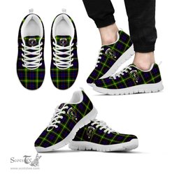 ScotsTee Shop Scottish Watson Modern Clan Crest Tartan Sneakers Tartan Casual Shoes